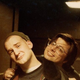 Ian MacKaye (left) poses with Skip Groff (right)